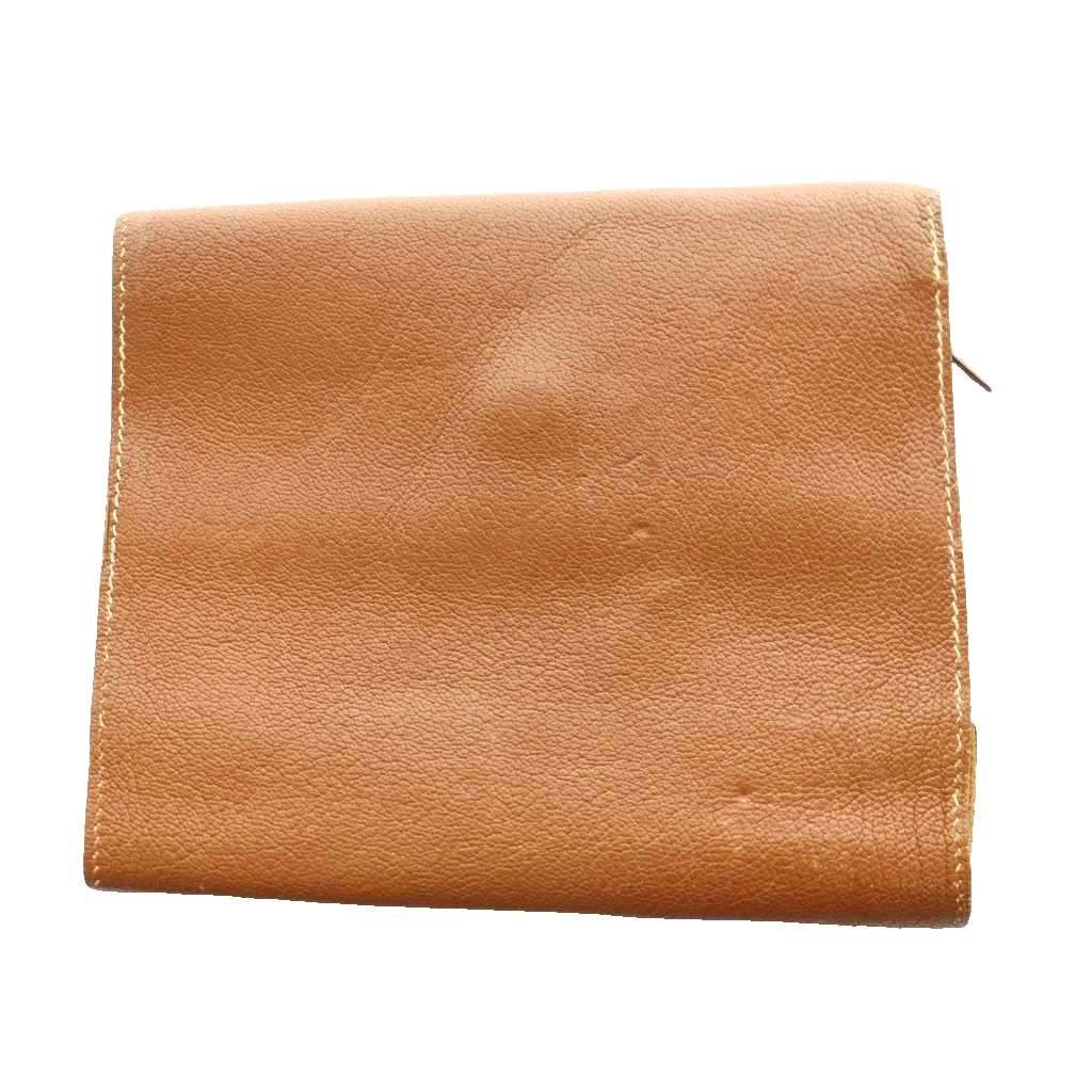Hermes Leather Book Cover with Button Brown SS OS — view 2