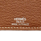 Hermes Leather Book Cover with Button Brown SS OS — view 6