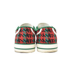 Gucci Tennis GG Logo Sherry Line Houndstooth Knit Canvas Low Cut Sneakers — view 3