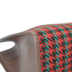 Gucci Interlocking Houndstooth Tweed Tote Shoulder Bag Red — view 7