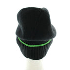 Bottega Veneta Hat Knit Cap Beanie Wool Cashmere Blend M Black Green — view 3