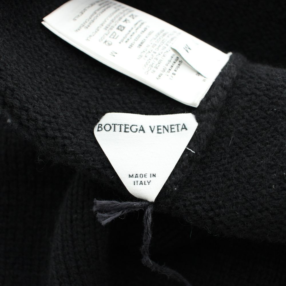 Bottega Veneta Hat Knit Cap Beanie Wool Cashmere Blend M Black Green — view 4