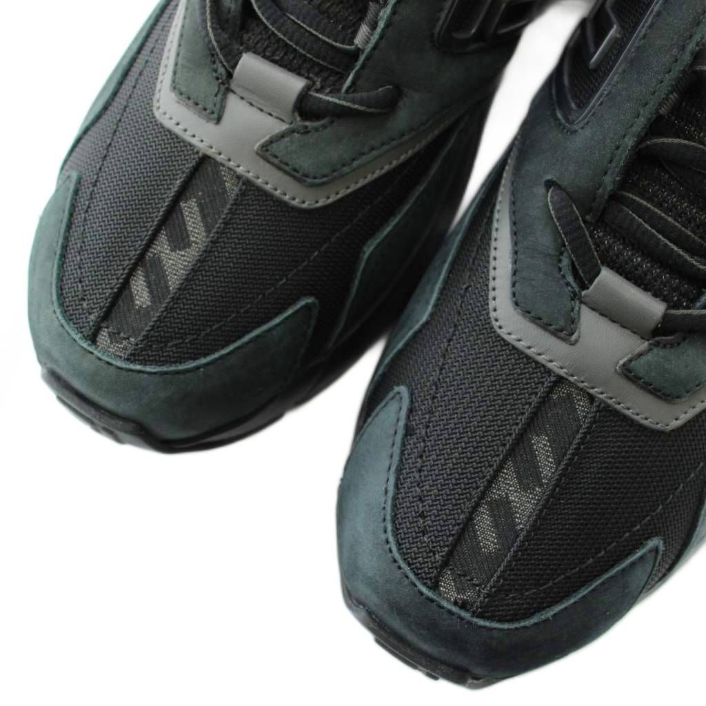 Fendi Faster Trainers Sneakers Leather Mesh Low Cut FF Logo 7 — view 3
