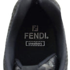 Fendi Faster Trainers Sneakers Leather Mesh Low Cut FF Logo 7 — view 7
