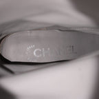 Chanel Long Boots Suede Round Toe Chunky Heel CC Logo 35.5 — view 7