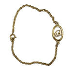 Dior Bracelet Bangle Logo Gold — view 2
