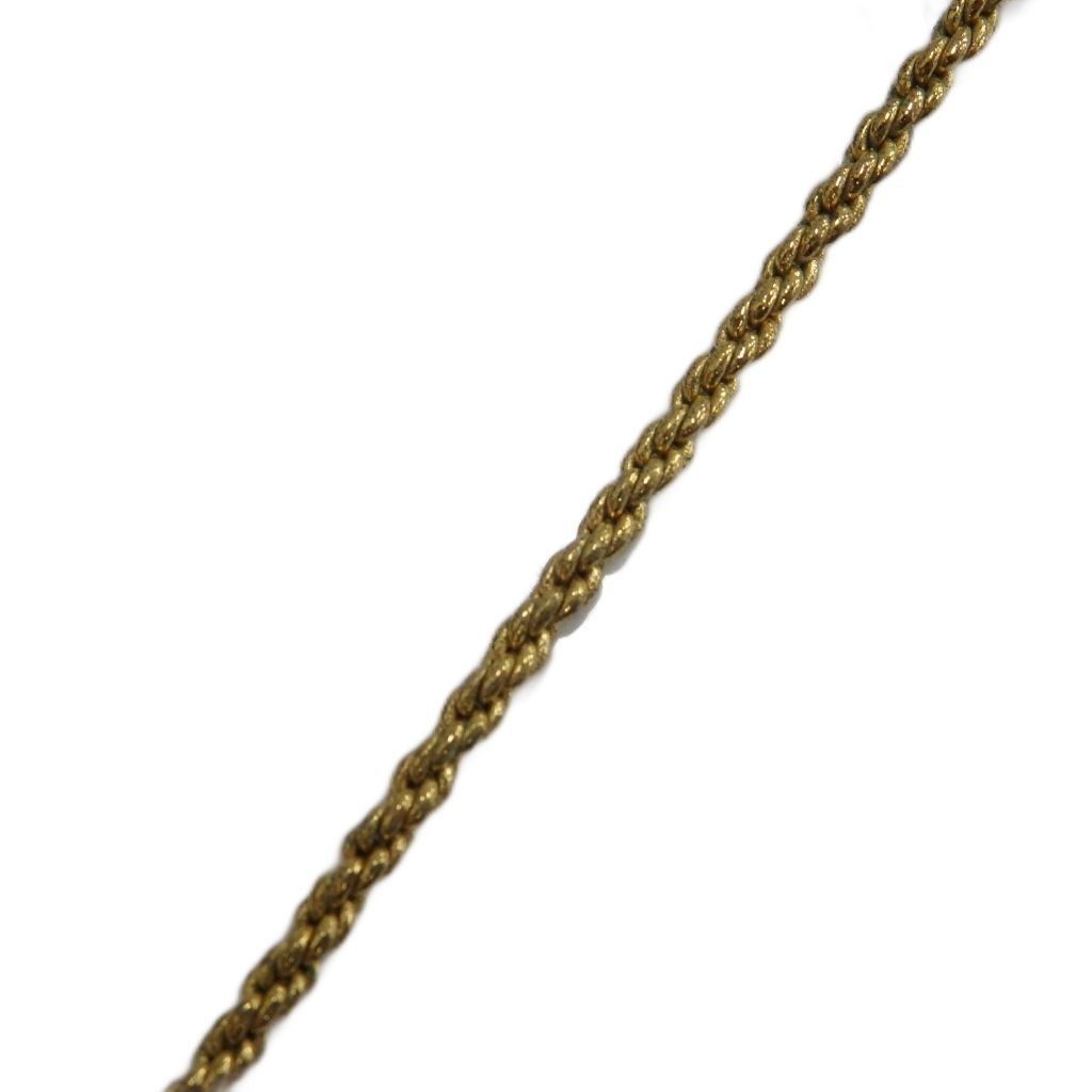 Dior Necklace Pendant Logo Rhinestone Gold — view 5