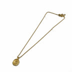 Dior Necklace Pendant Logo Rhinestone Gold — view 4