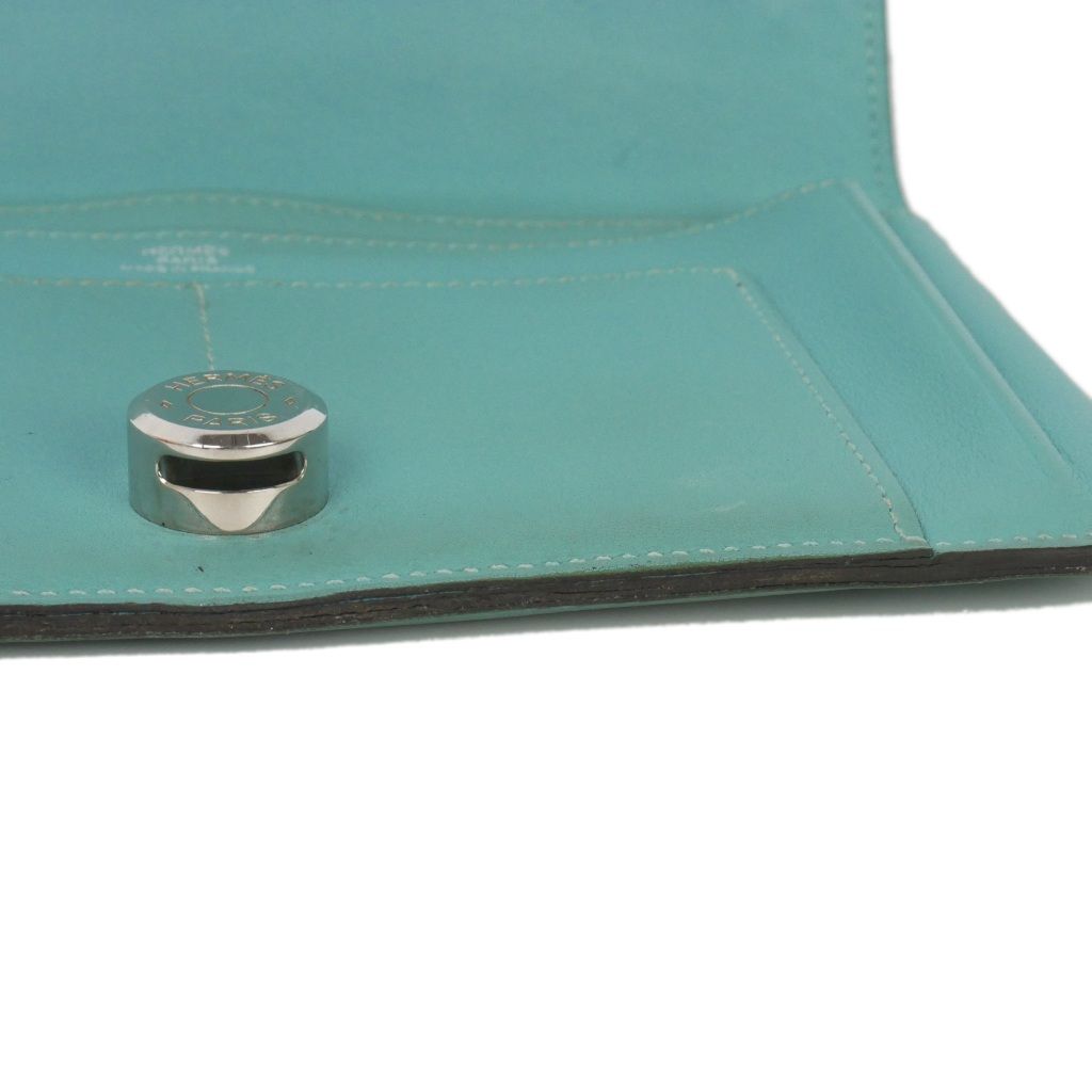 Hermes Dogon GM Wallet Veau Swift Blue Paon — view 8