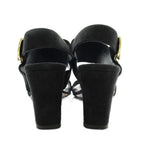 Celine Phoebe Philo Era Sandals Suede Open Toe Chunky Heel Ankle Strap 36 — view 5