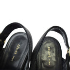 Celine Phoebe Philo Era Sandals Suede Open Toe Chunky Heel Ankle Strap 36 — view 4