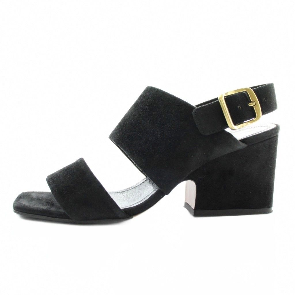Celine Phoebe Philo Era Sandals Suede Open Toe Chunky Heel Ankle Strap 36 — view 2