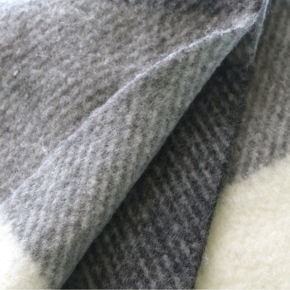 Loewe Wool Alpaca Blend Scarf White Gray — view 2