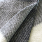 Loewe Wool Alpaca Blend Scarf White Gray — view 2