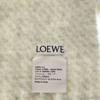 Loewe Wool Alpaca Blend Scarf White Gray — view 6
