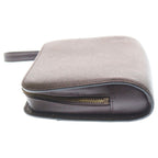 Louis Vuitton Taiga Baikal Grizzly Gold Leather Clutch Brown — view 3