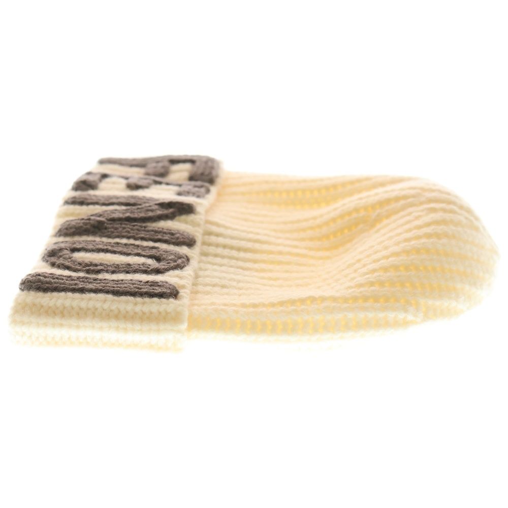 Fendi Front Logo Knit Cap Ivory — view 3