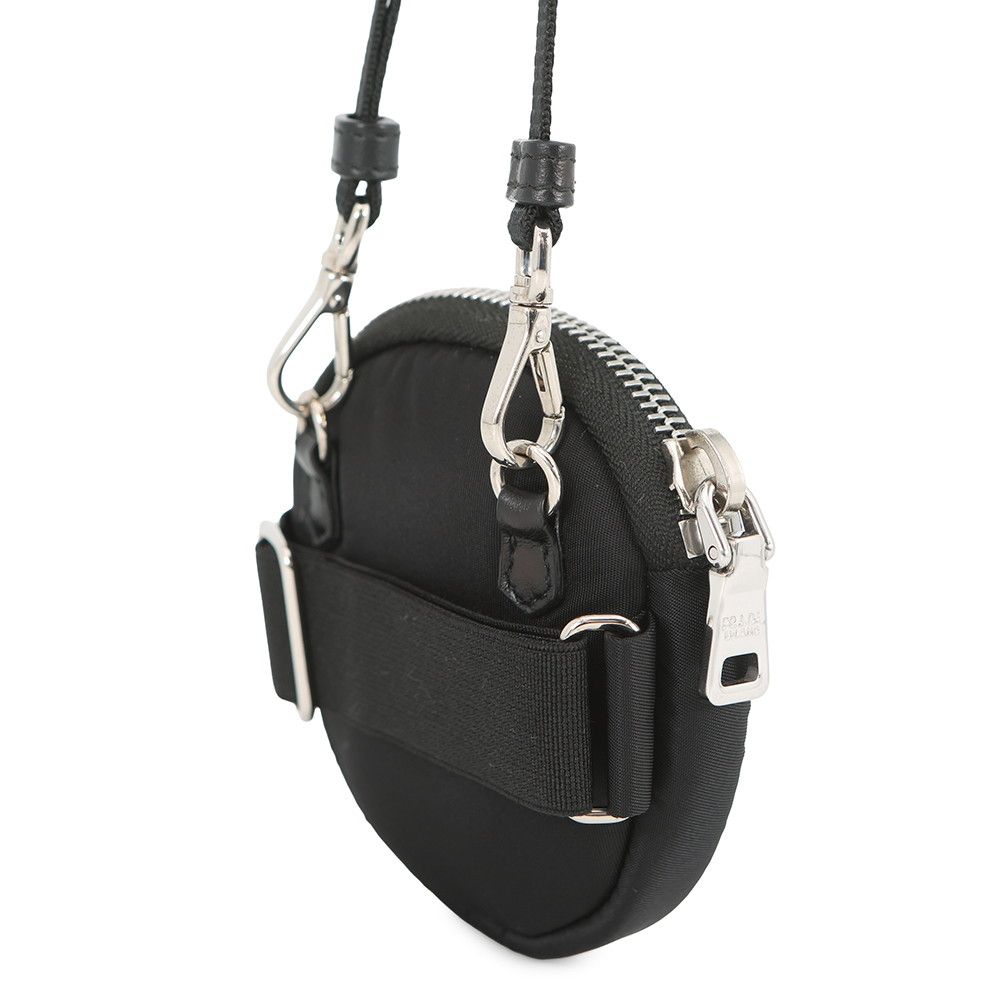 Prada Shoulder Pouch Triangle Logo Tessuto Pocket Nylon Black — view 2