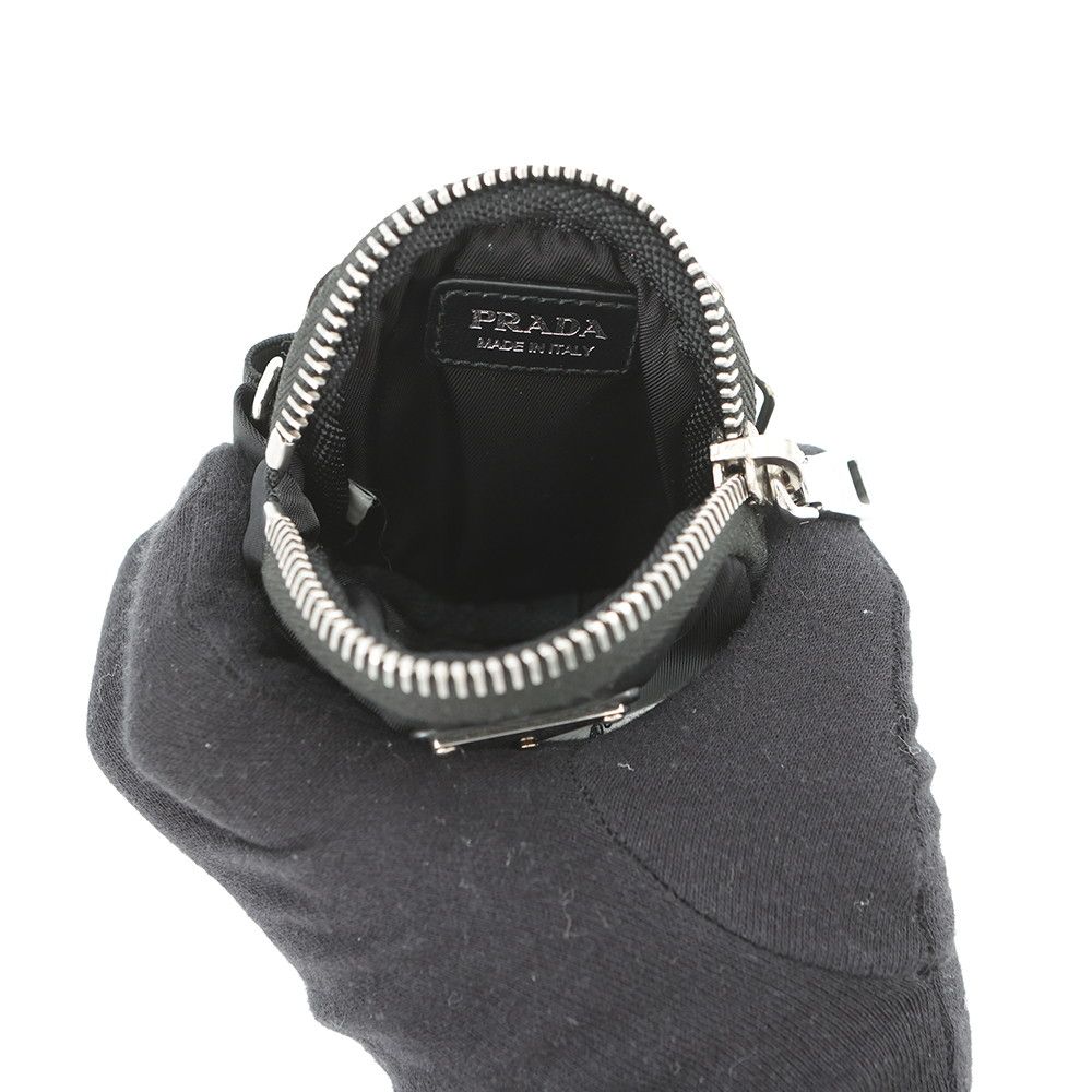 Prada Shoulder Pouch Triangle Logo Tessuto Pocket Nylon Black — view 5