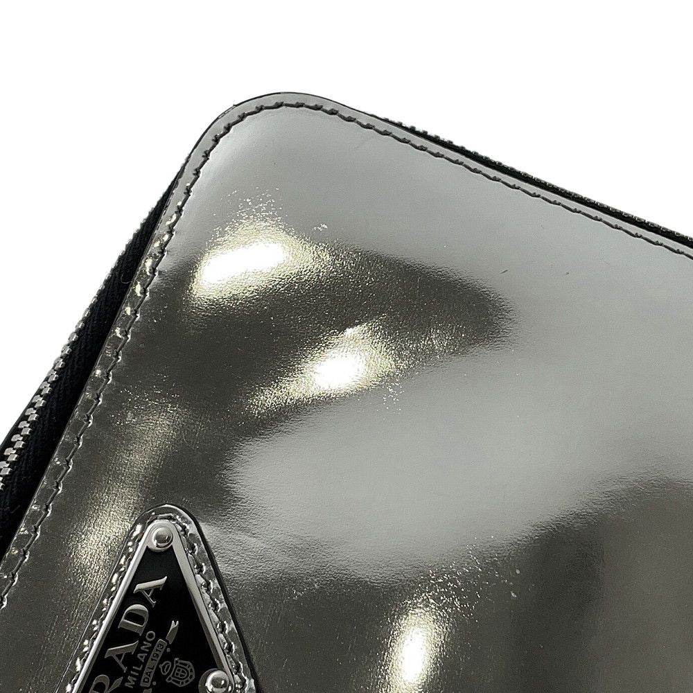 Prada Shoulder Bag Triangle Logo Brick Leather — view 6
