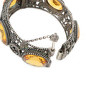 Gucci Bracelet Interlocking Flower Bangle 17 Stone Cat Head — view 5