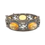 Gucci Bracelet Interlocking Flower Bangle 17 Stone Cat Head — view 3