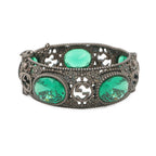 Gucci Bracelet Interlocking Flower Bangle 17 Stone Cat Head — view 3