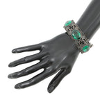 Gucci Bracelet Interlocking Flower Bangle 17 Stone Cat Head — view 4