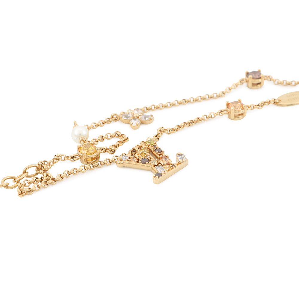 Louis Vuitton Bracelet LV Metal Strass Dore — view 2