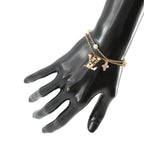 Louis Vuitton Bracelet LV Metal Strass Dore — view 4