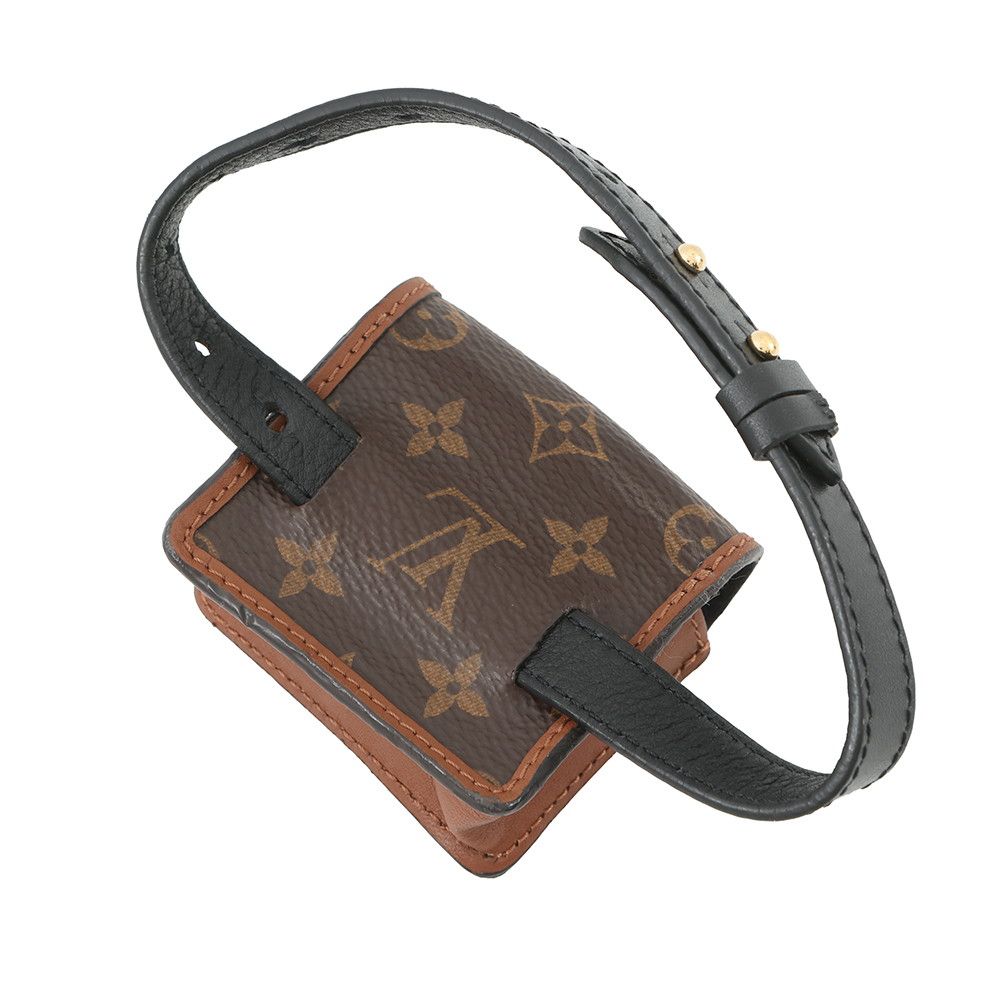 Louis Vuitton Airpods Case Bracelet Party de Fine Monogram Reverse Brown Noir Black — view 3