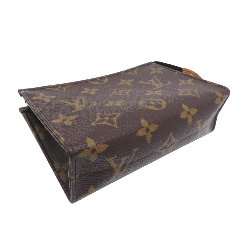 Louis Vuitton Pouch Leather Brown — view 3