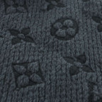 Louis Vuitton Logomania Scarf Shawl Animal Pattern Silk Black, Gray — view 4