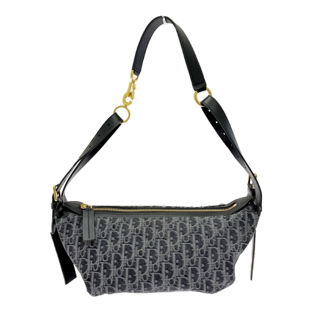 Dior Denim Oblique Black Jacquard D-journey Bag Small — view 4