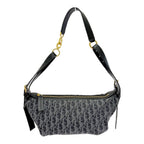 Dior Denim Oblique Black Jacquard D-journey Bag Small — view 4