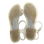 Chanel Camellia CC Logo Sandals Strap 35 Blue — view 6