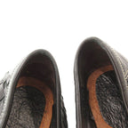Bottega Veneta Loafers Flat Shoes Intrecciato Leather 37 Black — view 8