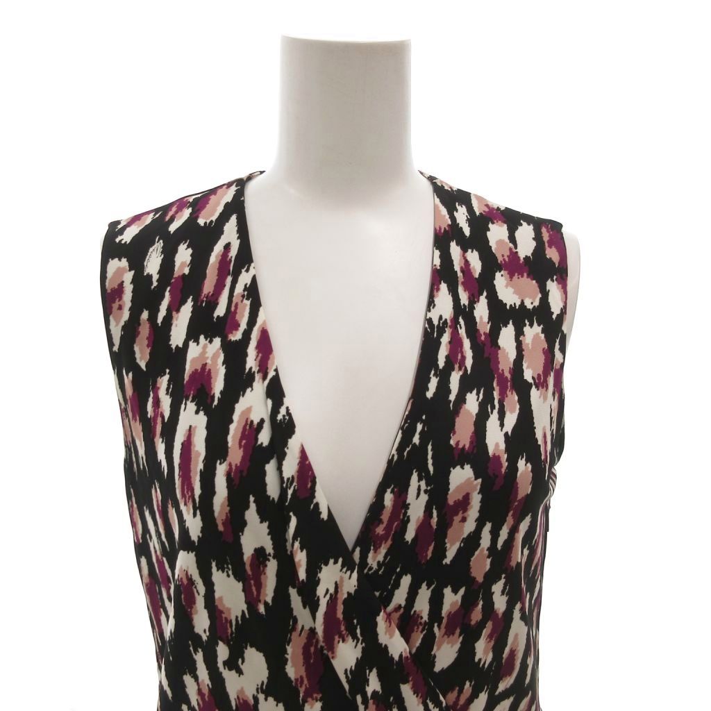Gucci Cache Couple Dress V-neck All Over Pattern Belt Fringe Long — view 4