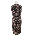Gucci Cache Couple Dress V-neck All Over Pattern Belt Fringe Long — view 2