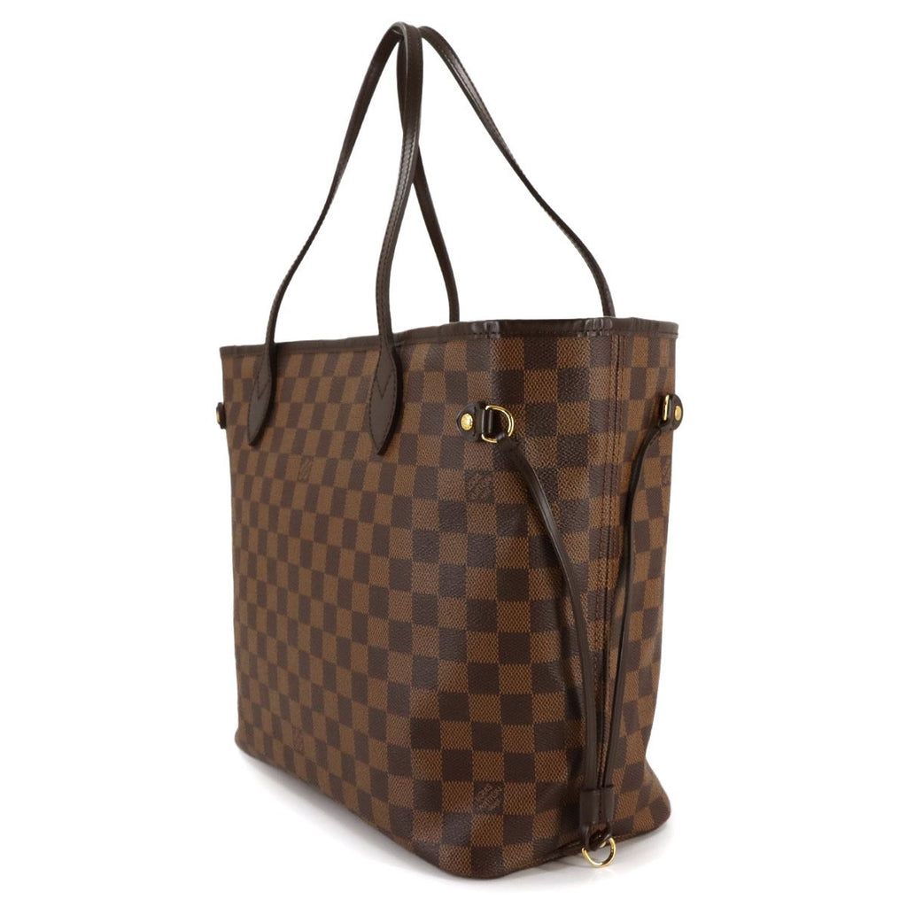 Louis Vuitton Damier Neverfull MM Tote Ebene Cerise Brown — view 4