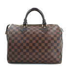 Louis Vuitton Damier Speedy 30 Hand Bag Ebene Brown Gold — view 2