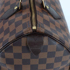 Louis Vuitton Damier Speedy 30 Hand Bag Ebene Brown Gold — view 9
