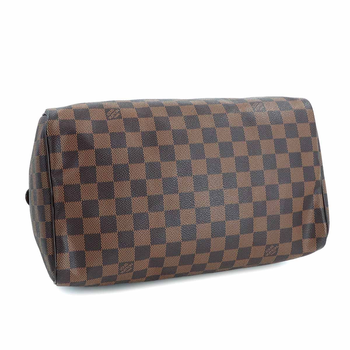 Louis Vuitton Damier Speedy 30 Hand Bag Ebene Brown Gold — view 4