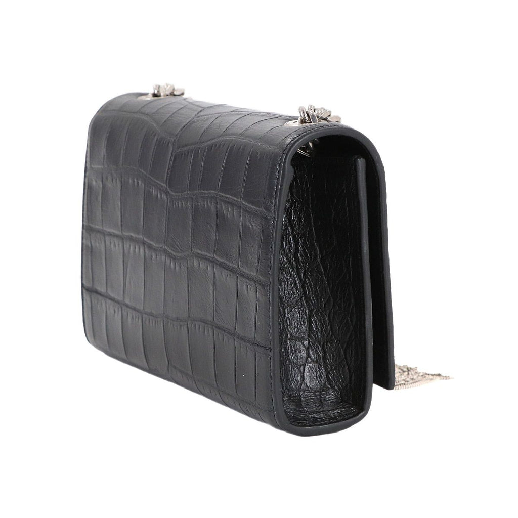 Saint Laurent Kate Mini Chain Shoulder Bag Croco — view 3