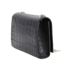Saint Laurent Kate Mini Chain Shoulder Bag Croco — view 3