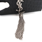 Saint Laurent Kate Mini Chain Shoulder Bag Croco — view 9