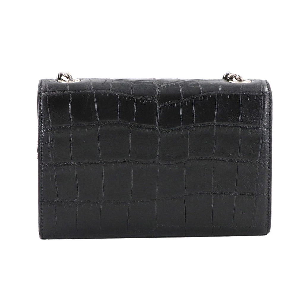 Saint Laurent Kate Mini Chain Shoulder Bag Croco — view 2