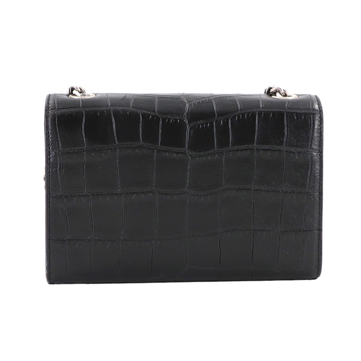 Saint Laurent Kate Mini Chain Shoulder Bag Croco — view 2