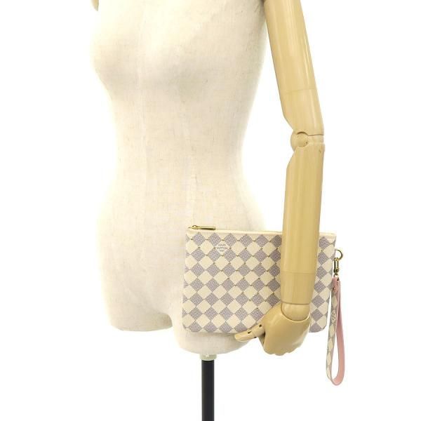 Louis Vuitton Damier Azur City Pochette Bag — view 9