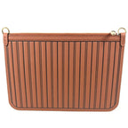 Louis Vuitton Pouch Neverfull Inside Out MM Leather Tan Brown — view 3